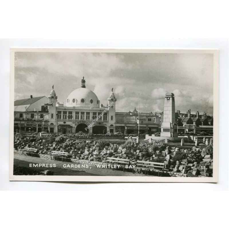 Empress Gardens Whitley Bay postcard